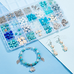 Kit de diy para hacer joyas con temática oceánica&nbsp;DGLA-PH0001-15