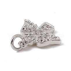 Pendenti in zirconi cubici trasparenti in micro pavè di ottone&nbsp;ZIRC-F132-84P