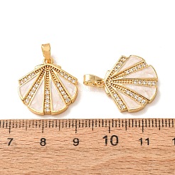 Pendentifs en laiton zircon cubique transparent&nbsp;CU-CBA805D-01G-02