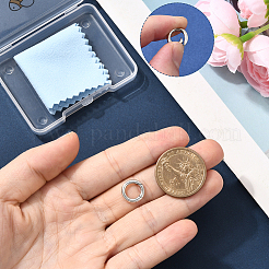 1 Stück: 925 Spring Gate-Ringe aus Sterlingsilber&nbsp;STER-BBC0008-71