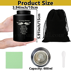 Urna cineraria in acciaio inox a colonna da 1 pezzo per ceneri umane e animali domestici&nbsp;AJEW-PS0001-01A