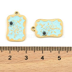 304 Edelstahl-Emaille-Anhänger&nbsp;STAS-H251-03A-02