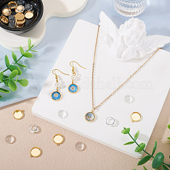 12 support de cabochon pour pendentif en laiton&nbsp;KK-TA0003-10B