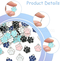 50pcs 5 pendentifs en alliage de couleurs&nbsp;ENAM-FS0002-29