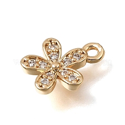 Ciondoli in ottone zirconi chiari micro pavé&nbsp;CU-K001-11G