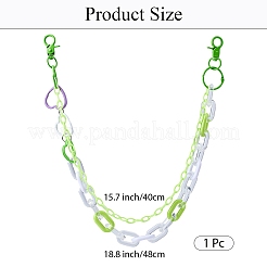 Ceintures à chaîne double couche en alliage de cœur pour pantalons&nbsp;AJEW-WH20070-009
