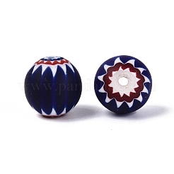 Handgemachte Millefiori Glas runde Perlen&nbsp;LS-LA-N002-12B