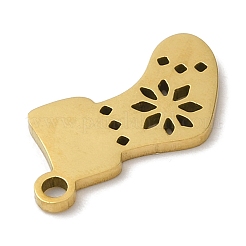 Pendentifs de Noël en acier inoxydable 201&nbsp;STAS-D053-02G