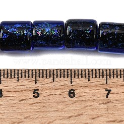 Handgefertigte Stränge aus dichroitischen Folienglasperlen&nbsp;DICH-U001-09F