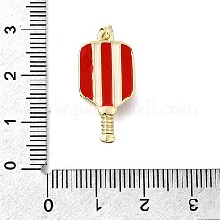 Pendentifs d'émail en laiton &nbsp;KK-P336-17G-02