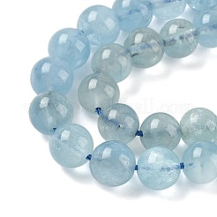 Natürliche Aquamarin Perlen Stränge&nbsp;G-D327-B01-6mm