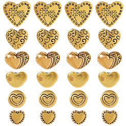 120 pièces 6 styles de perles en alliage de style tibétain&nbsp;TIBE-SP0001-22A