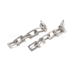 Pendientes colgantes de cadena de acero inoxidable 304 que no se deslustran para mujer&nbsp;EJEW-Q781-27P