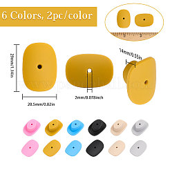 Perline in silicone ecologico per uso alimentare 12 pz 6 colori&nbsp;SIL-CA0002-23