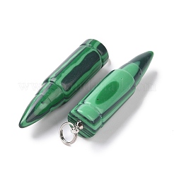Pendenti appuntiti in malachite sintetica&nbsp;G-D850-15