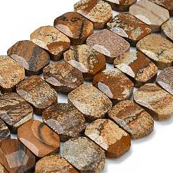 Natürliches Bild Jaspis Perlen Stränge&nbsp;G-C285-A11-01