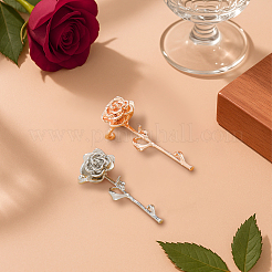 4 paire de boucles d'oreilles manchettes en laiton 2 couleurs&nbsp;EJEW-HY0001-52