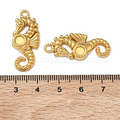 Cabochon-Fassungen für Anhänger aus Edelstahl 304&nbsp;STAS-P446-02G