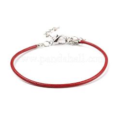 Bracelets de corde de cuir faisant&nbsp;NJEW-JB02187