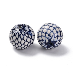 Perles en porcelaine manuelles&nbsp;X1-PORC-I027-19C