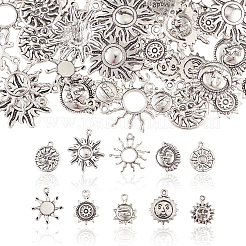 100 pièces 10 styles breloques en alliage de style tibétain&nbsp;TIBEP-CJ0001-59