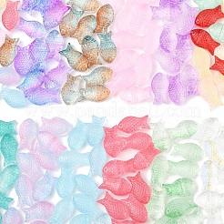 50pcs perles de verre transparentes peintes à la bombe&nbsp;GLAA-FS0002-06B