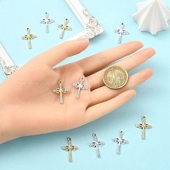 Pendenti con strass in lega da 10 pezzo&nbsp;FIND-YW0007-83G