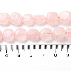 Natürlichen Rosenquarz Perlen Stränge&nbsp;G-G146-A08-02