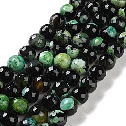 Cuentas crepitar ágata fuego natural hebras&nbsp;G-M437-A01-01F
