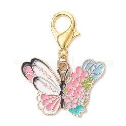 3 pz 3 stili lega smaltata decorazione pendente fiore per ornamenti borsa&nbsp;HJEW-JM03916