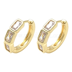 Pendientes de aro de latón con pavé de circonitas cúbicas&nbsp;KK-CBA98BA-15G