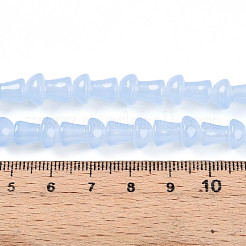 Chapelet de perles en verre baking paint&nbsp;DGLA-N007-01G