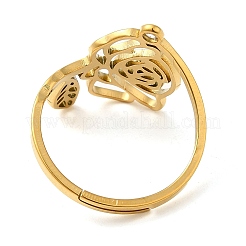 304 Edelstahl mit verstellbaren Ringen aus Zirkonia&nbsp;RJEW-K245-48A-G