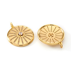 Pendentifs avec zircon cubiques à micro-pavés en laiton&nbsp;KK-I672-03G