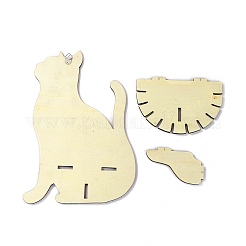 Schwarzes hängendes Kristallregal aus Holz&nbsp;ODIS-G015-01A