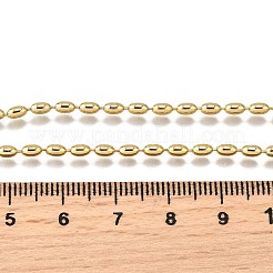 Collares de cadena de eslabones ovalados de latón de 2.5 mm&nbsp;X-NJEW-M108-20G