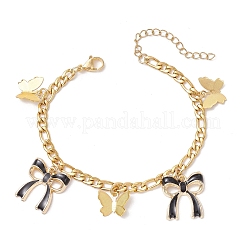 Bracciali in acciaio inox 304 con catene figaro&nbsp;BJEW-JB11604-04