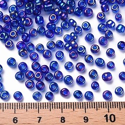 Perles de rocaille en verre rondes&nbsp;SEED-A007-4mm-168