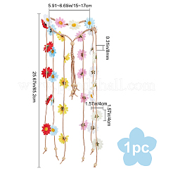 Tuch Sonnenblume Hippie Stirnband Blumenkrone&nbsp;OHAR-WH0011-12B