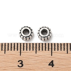 925 Sterling Silber gewellte Perlen&nbsp;STER-P053-09A-AS