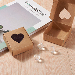 Quadratische Geschenk-Aufbewahrungsboxen aus Kraftpapier&nbsp;CON-CJ0001-14