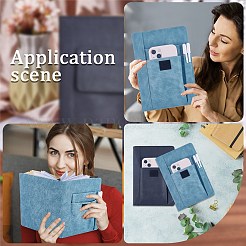 2 copertina per libro in similpelle bicolore&nbsp;AJEW-CP0008-70B