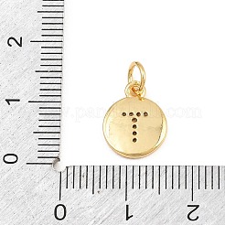 Breloques en laiton zircon cubique transparent&nbsp;CU-CBA56CE-12G-T