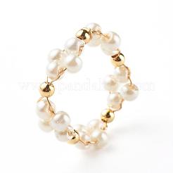 Fingerringe aus Glasperlen&nbsp;RJEW-TA00005