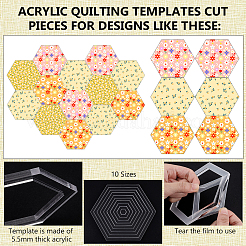 Quiltvorlagen aus Acryl&nbsp;DIY-BC0014-01B
