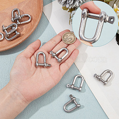 D-Ring-Ankerschäkelverschlüsse aus Edelstahl 304&nbsp;STAS-WH0033-56A
