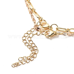 2 pièces rectangle de style 2 avec ensemble de colliers pendentif bonne chance&nbsp;NJEW-JN04009