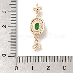 Gestell Messing micro ebnen Zirkonia Anhänger&nbsp;KK-S399-07G-C