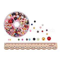 Cabochon in abs a forma di cupola in plastica imitazione perla&nbsp;SACR-PH0001-M