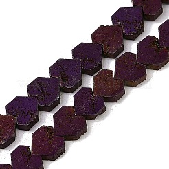 Hebras de cuentas de roca de lava natural galvanizada&nbsp;G-K388-04A-10